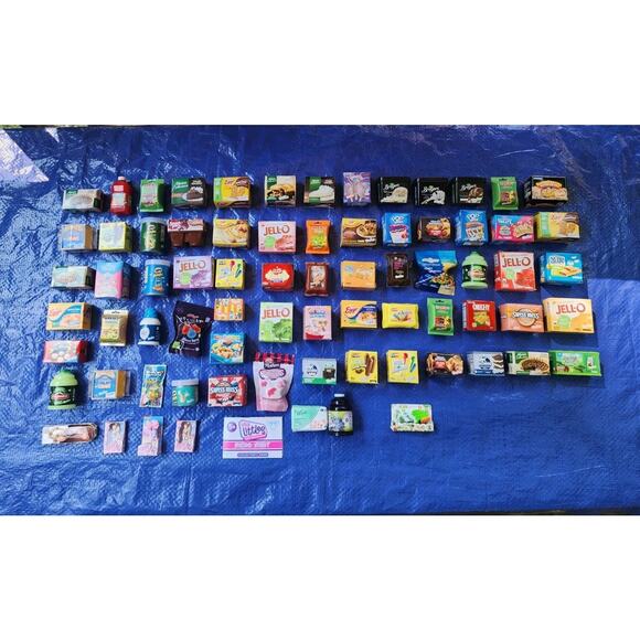 Shopkins Real Littles Grocery Store Brand Anthropomorphic Foods Lot Of 74 - Picture 1 of 4